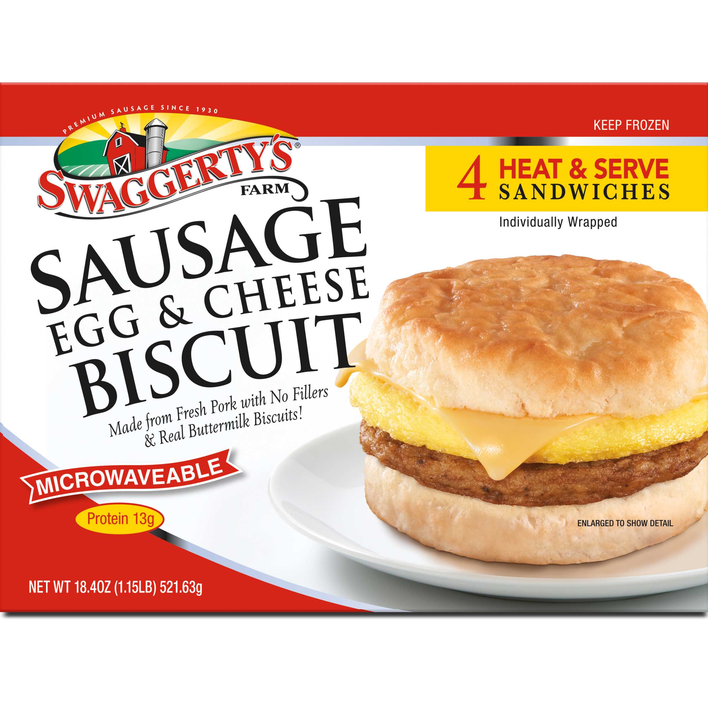 Swaggerty's Farm Sausage Egg, Cheese Buttermilk Biscuits Product