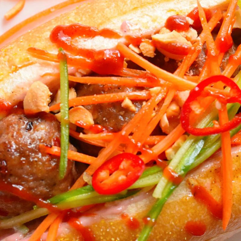 Asian Meatball Sandwich recipe by Swaggerty's Farm®