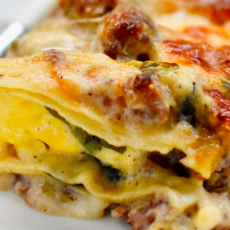 Make-Ahead Sausage Gravy & Egg Breakfast Lasagna Recipe by Swaggerty's Farm®