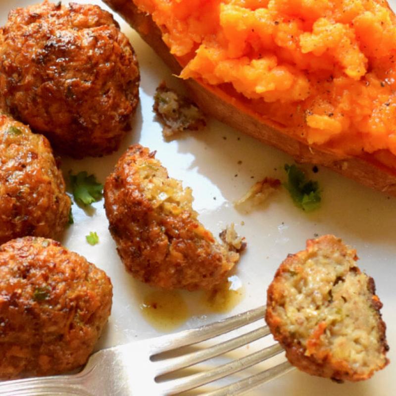 Sausage & Apple Meatballs Recipe by Swaggerty's Farm®