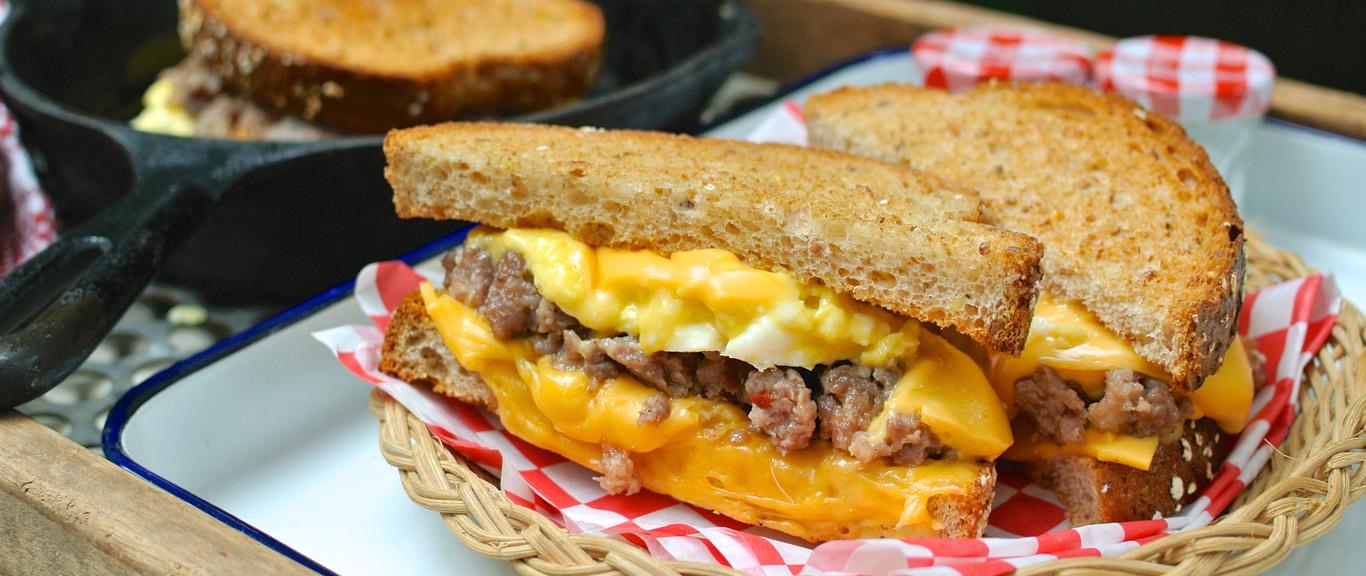 Sausage Egg Grilled Cheese Swaggerty S Farm