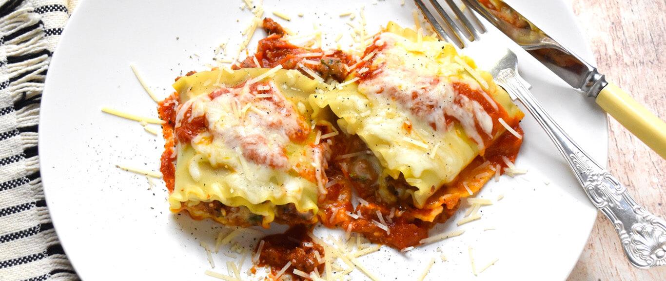 Sausage Lasagna Rolls Recipe by Swaggerty's Farm®