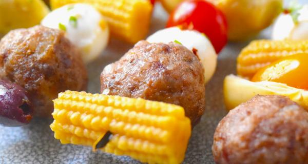 Sausage Antipasto Bites Recipe by Swaggerty's Farm®