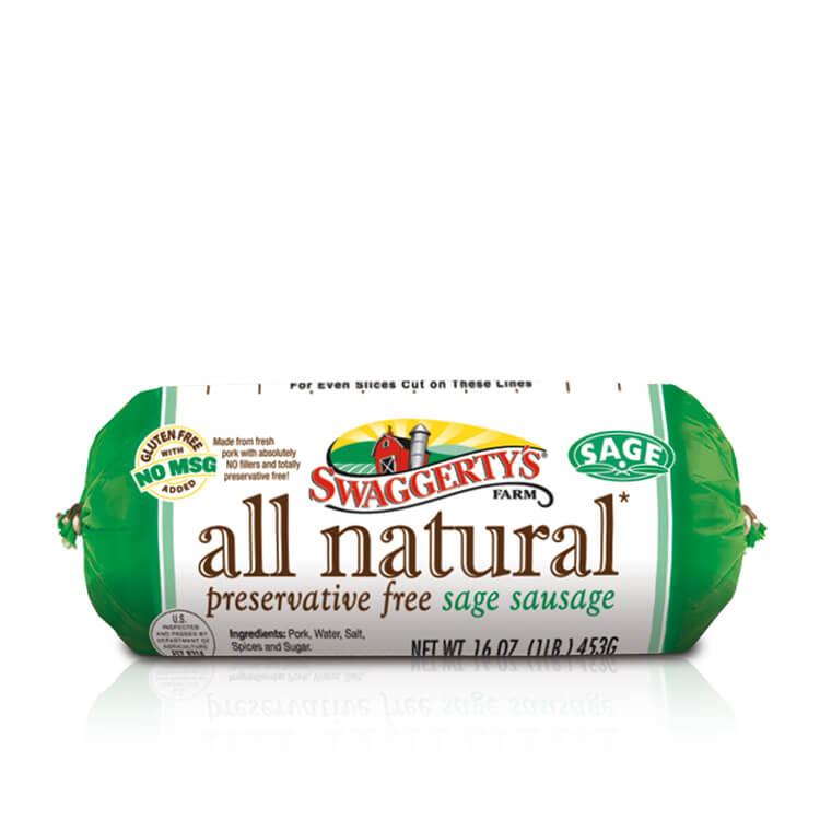 Sage Sausage by Swaggerty's Farm® | All Natural | Roll,16oz	