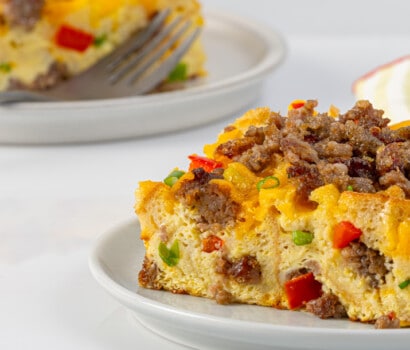 Breakfast Sausage Casserole with English Muffins