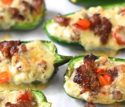 Sausage Stuffed Jalapeño Peppers | Swaggerty's Farm